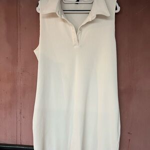 Dividend by H&M Sleeveless Cream Collared Dress